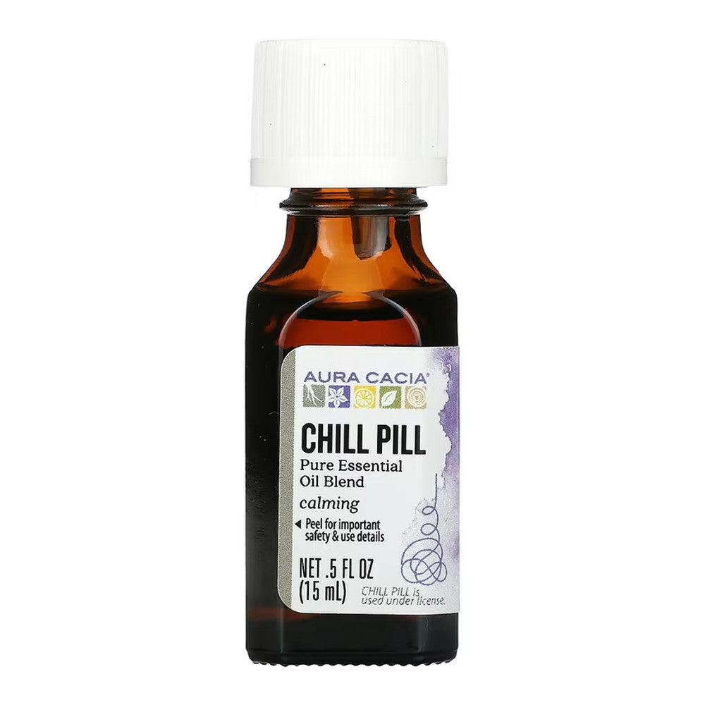 Aura Cacia Aromatherapy Essential Solutions Oil, Chill Pill - 0.5 Oz